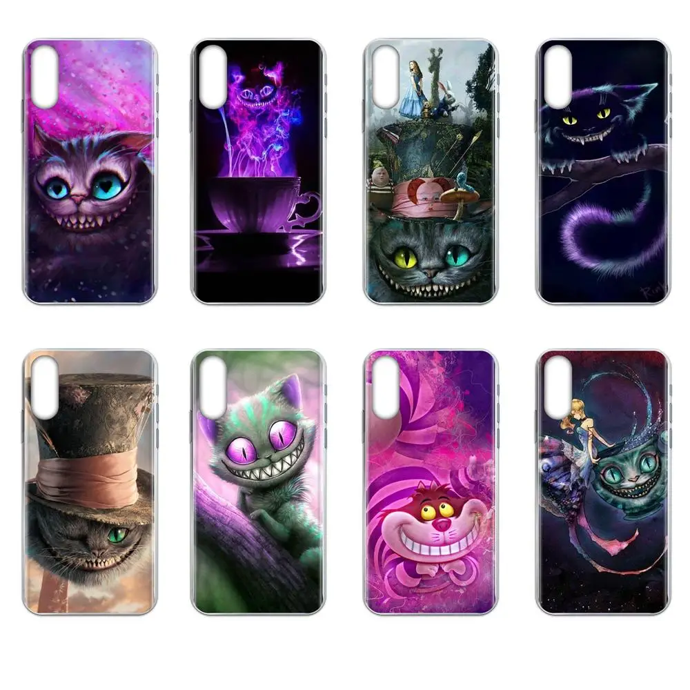 Потрясающий Чеширский кот с зелеными глазами для Huawei Nova 2 V20 Y3II Y5 Y5II Y6 Y6II Y7 Y9 G8 G9 GR3 GR5