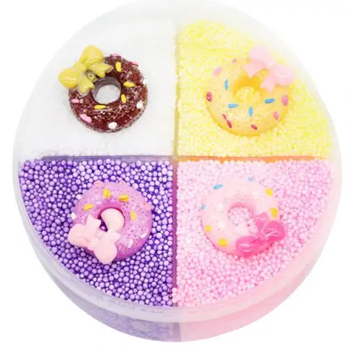 Doughnut Фруктовый пончик печенье животное слизи грязевая глина шламовая шпатлевка снятие стресса игрушка - Цвет: Doughnut