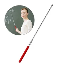 TINKSKY-aguja con forma de mano extensible, puntero telescópico retráctil, puntero de pizarra de aula (rojo)