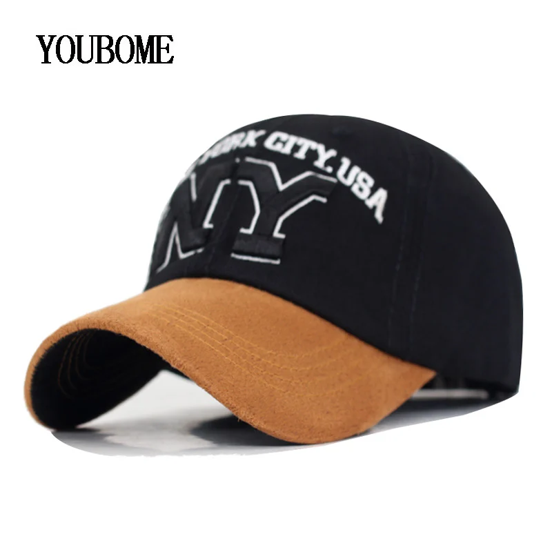 New York NY Logo Baseball Stretch Fit Hat Spandex Trucker Embroidery Plain Caps