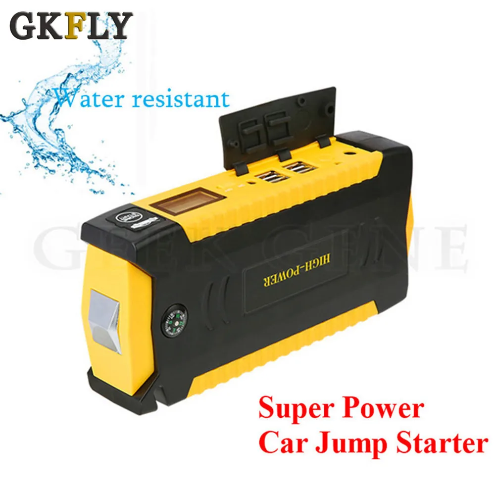 Comprar GKFLY de alta capacidad 600A dispositivo de arranque 12V 16000mAh banco de energía de arranque de coche cargador de coche portátil para el potenciador de batería de coche