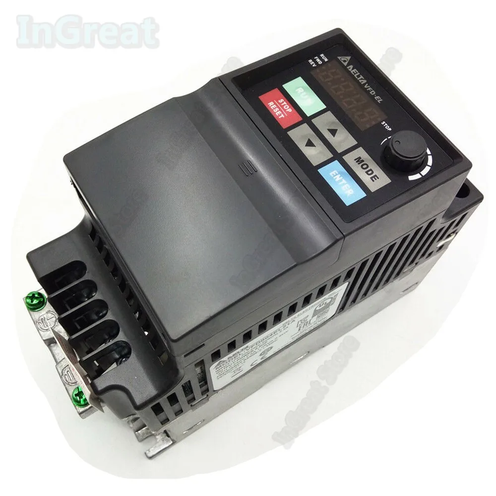 Special Offers Delta 3ph 380V 460V 0.4KW 400W 0.5hp 600Hz AC VFD-EL VFD004EL43A Vector Control Drive Inverter Driver VFD for CNC Pump Conveyor