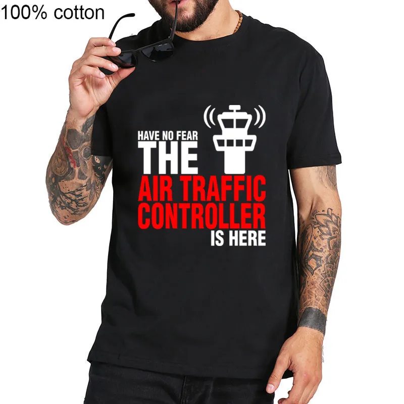 Не бойтесь воздуха регулировщика здесь Футболка забавная футболка для девочек