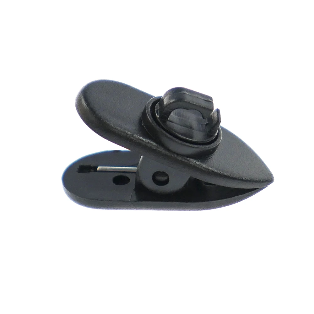 2Pcs Rotary Earphone Clip Headset Earphone Cable Wire Cord Lapel Collar Nip Clamp Holder Mount Black White Earphone Accessories