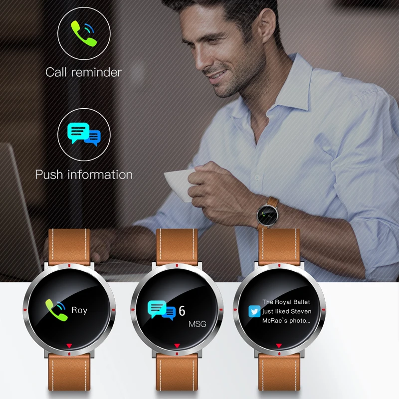 DeaGea S2 Classic Smartwatch Heart Rate Monitor BRIM IP67 Waterproof Fitness Activity Tracker Smart Watch for Android Apple IOS