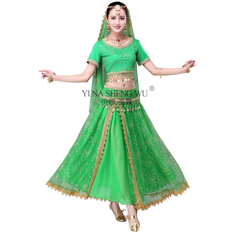 AdultIndianDanceCostumeWomenBellyDancePerformanceClothes