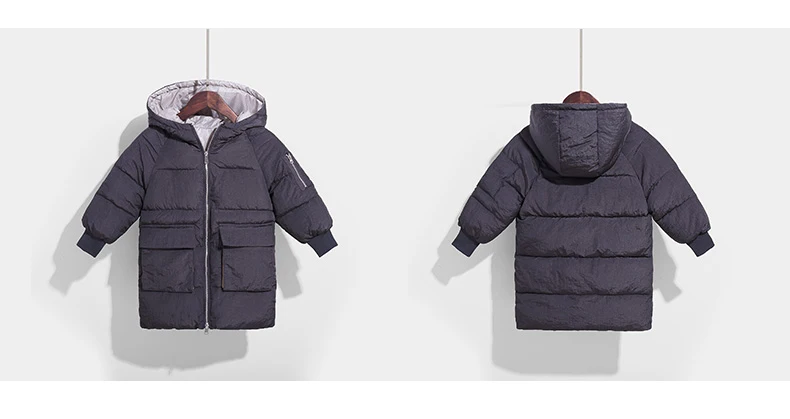 Зимняя куртка для девочек и мальчиков; зимние пальто; детская одежда; теплый длинный зимний комбинезон; детская верхняя одежда; Winterjas Jongen
