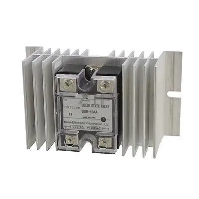 

AC 90-280V to AC 24-480V Solid State Relay SSR 10A w Aluminum Heat Sink