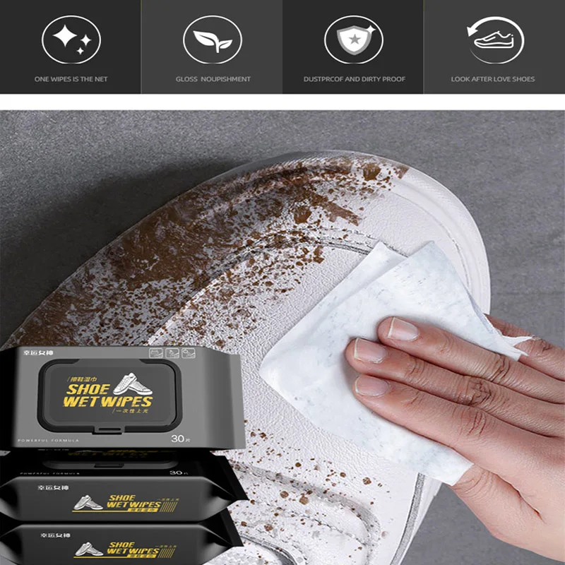 Shoes Care Sneakers Shoes Clean Wipes Cleaning Tissue Shoe Wet