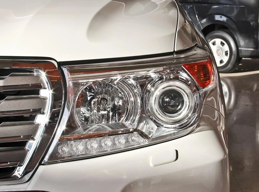 Для Toyota Land Cruiser 2008 2009 2010 2011 2012 2013 Автомобильные фары прозрачные линзы автомобильный брелок крышка