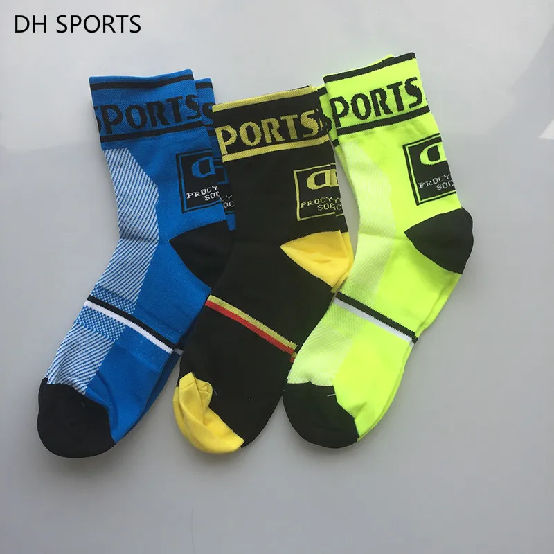 

6 color DH Sport Professional mountain bike Cycling Outdoor sport socks Protect feet breathable wicking socks men Bicycle Socks