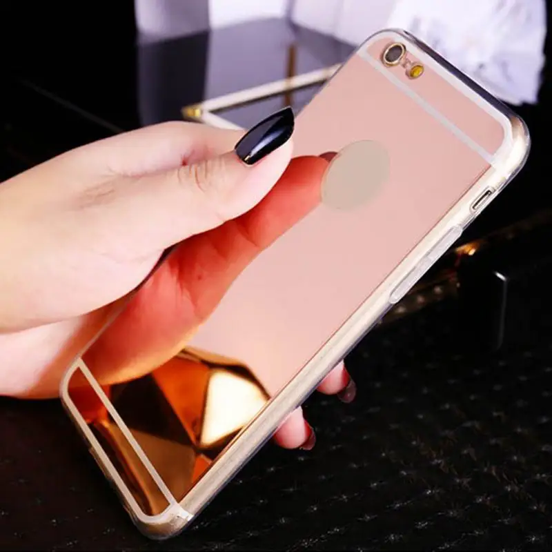 

Ultra-thin Clear Mirror Soft TPU Case Cover Skin Bumper For Apple iPhone 5/ 5S iPhone 6/ iPhone 7/iPhone X