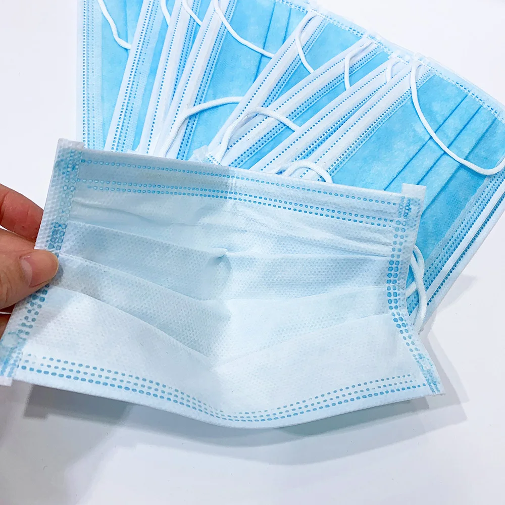 

20/50PCS Anti-virus Masks Disposable Protective Mask 3 Layers Dustproof Facial Protective Cover Masks Maldehyde Prevent bacteria
