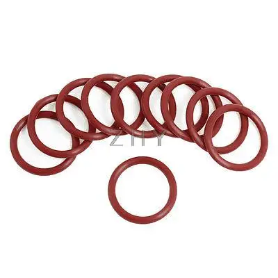 

10pcs 28mm Outside Dia 3mm Thickness Industrial Rubber O Rings Seals
