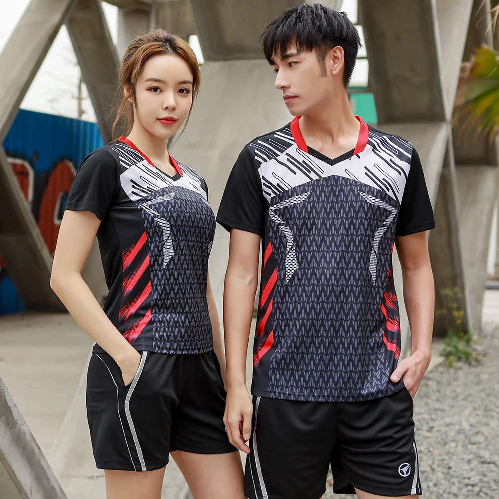 2021 New Polyester Badminton T Shirt Men/womens , Sports Badminton Clothes ,table Tennis T Shirt , Qucik Dry Exercise Shirt - Tennis Shirts