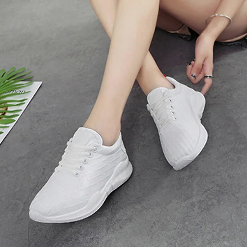 Женская обувь; белые кроссовки на платформе; женская обувь; tenis feminino Zapatos de Mujer Zapatillas; женские кроссовки; Basket