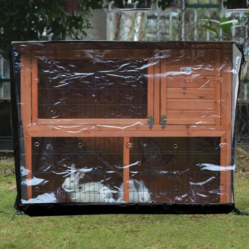 Bunny Rabbit Hutch Cover for Winter Garden Outdoor Waterproof Small