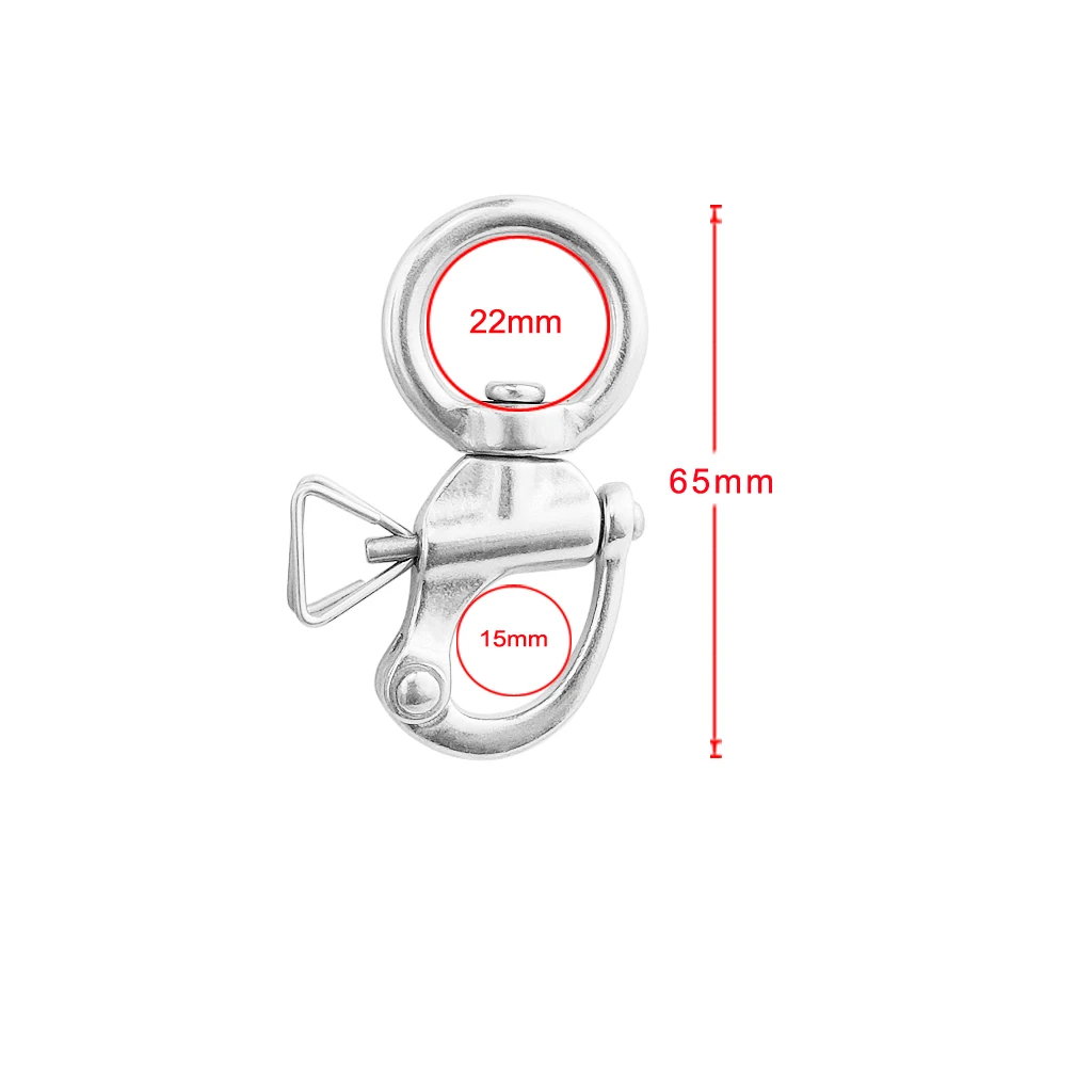 2 шт круглая SS 316 БЫСТРОРАЗЪЕМНАЯ Поворотная Скоба Mayitr для лодки, для якорной цепи, Скоба для глаз, поворотный карабин, оборудование