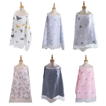 

Cotton Newborn Nursing Cover Outdoor Baby Breastfeeding Apron Breathable Summer Mum Shawl Blanket