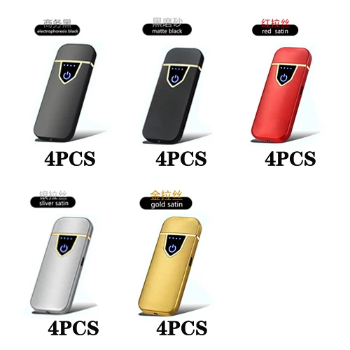 Combination G 20 шт./лот, ветрозащитная USB Зажигалка, супер электронные зажигалки, стильные индукционные сигареты, аксессуары для курения для мужчин, подарок - Цвет: Combination G