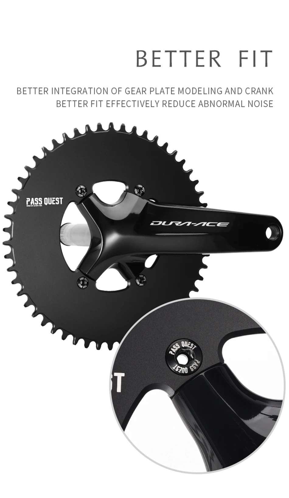 SHIMANO X110BCD (4-bolt ) Round Narrow Wide Chainring – PASS