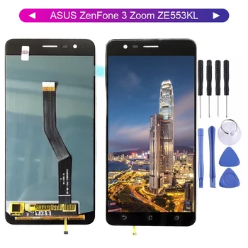 

100% Tested For Asus ZenFone 3 Zoom ZE553KL Z01HDA Touch Screen Digitizer Sensor with LCD Display Panel Assembly + Frame