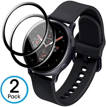

Glass Screen Protector For Samsung Galaxy Watch Active 2 44mm 40mm Ultra Hardness HD Clear Film Full Coverage Anti-Scratch
