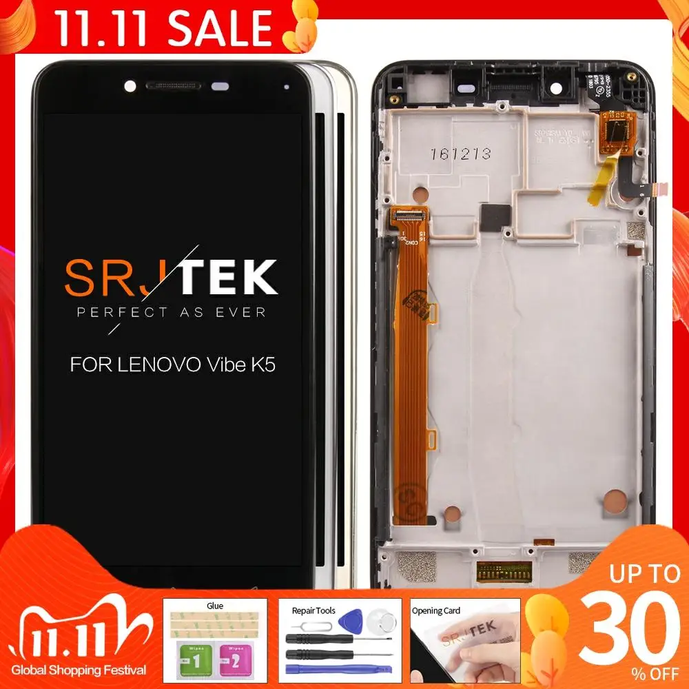 5 0 &quotОригинальный ЖК дисплей для Lenovo Vibe K5 сенсорный экран дигитайзер с рамкой