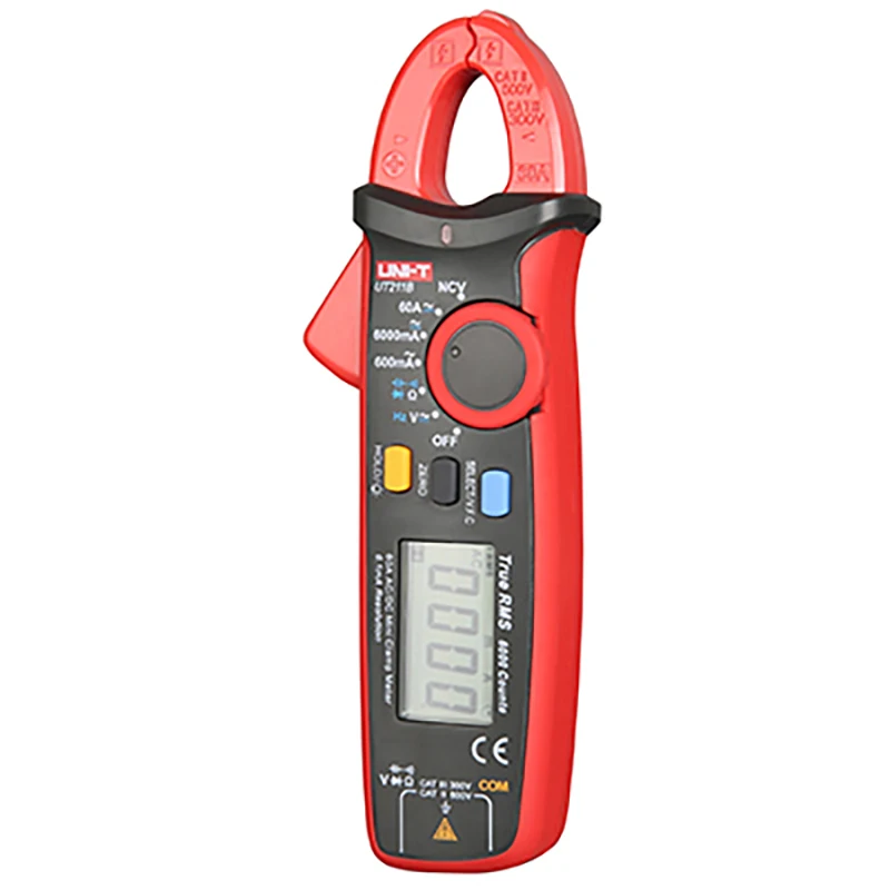 UNI-T UT211B 60A мини-клещи True RMS цифровой мультиметр DC AC напряжение измеритель тока Сопротивление Емкость тестер НТС