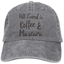 Все, что мне нужно, это кофе тушь для ресниц Регулируемая хлопковая шляпа