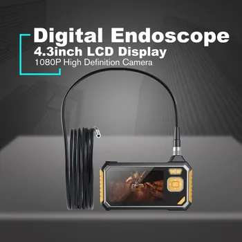

Digital 1080P LCD 8mm Snake Scope Endoscope inskam112 Waterproof Probe Inspection Camera Handheld Boroscope 5m Rigid Cable