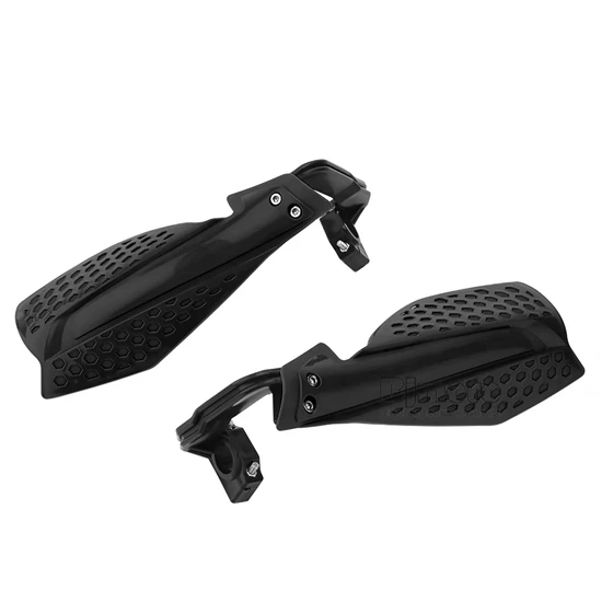 Пара 22 мм мотоциклетная ручная защита Handguard щит Ветрозащитный Мотоцикл Мотокросс универсальный протектор модификация защитное снаряжение - Цвет: Black Handgaurds