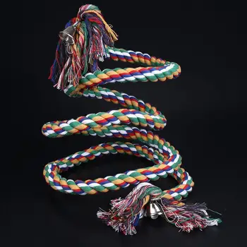 

Parrot Rope For Pet Bird Coil Swing Perches Cockatiel Conure Budgie Cage Toy