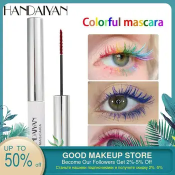 

Colorful Mascara Waterproof Long-lasting Curling Lengthening Makeup Blue Green Red Black White Liquid Lash Extensions Mascara