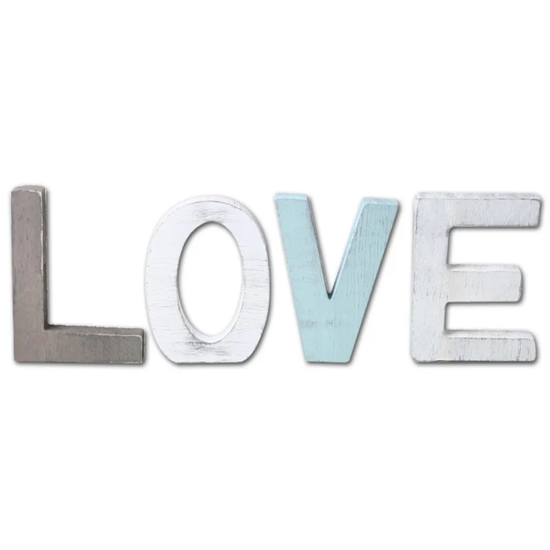 Любовь островного типа декоративные деревянные буквы вывеска, простая домашнего украшения для дома, свадьбы, подарок на новоселье Letras Decorativas
