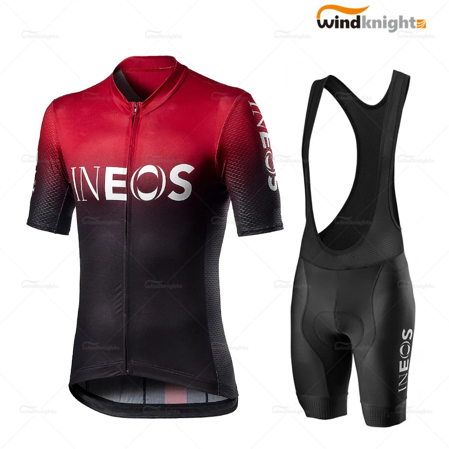 Набор велосипедных футболок pro team ineos мужские летние дышащие шорты с коротким