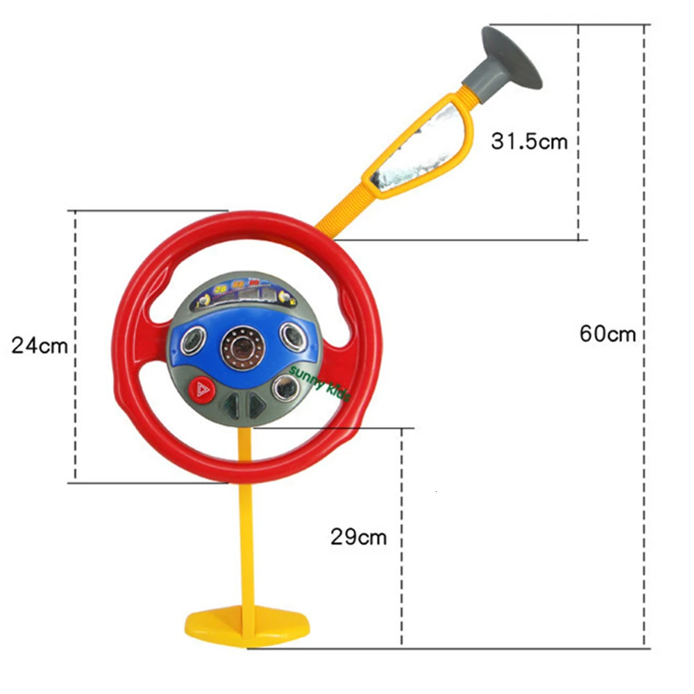 Детское электронное заднее сиденье, автомобильное сиденье, руль со звуком, музыкальная имитация, игрушка для водителя, Детская развивающая игрушка