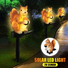 Открытый Сад Скульптуры лампа белка форма для украшения сада Водонепроницаемый белка смолы дворовый садовый декор скульптуры