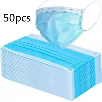 

50pcs Anti Dust Mask Disposable Mask Headgear Non-woven fabric Windproof Respirator Masks ochronna masque Lot maska mascarilla