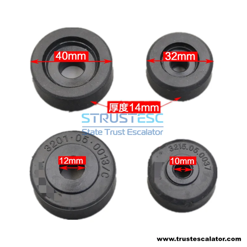 3215.05.0037 3201.05.0013/C Elevator door lock roller OD32*W14*ID8mm/OD40*W15mm for Selcom