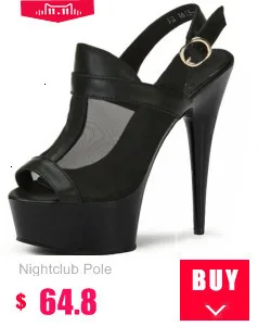 Fetish Wedding 17cm Super High Thin Heels Female Shoes Open-toes Ankle-buckle Thick Platform Belt-buckle Sandals Summer