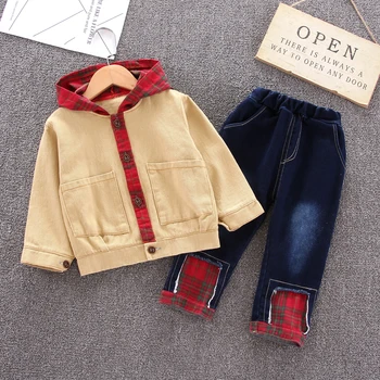 

Baby Boy Clothes Set Newborn Denim Single Breasted 2Pcs/set Bebes Full Sleeve Baby Boy Clothes