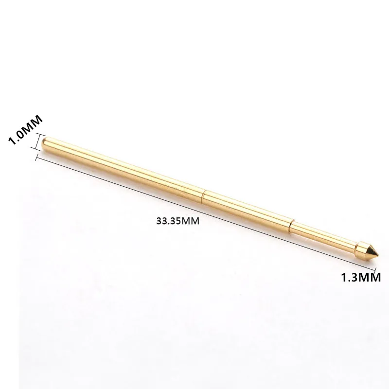 

100Pcs Test Probe PAL75-E2 Tool Instrument Spring Test Probe Gold-Plated Outer Diameter 1.02 Mm for Electronic Circuit Board
