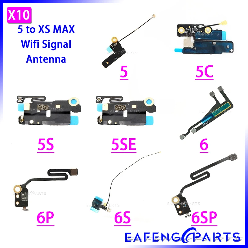 

WiFi Antenna Flex Cable For iPhone 5C 5SE 6S 7 8 Plus Xs Mxs XR X Signal Ribbon Replacement Parts