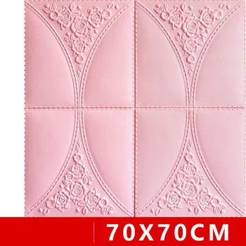 

3d wall stickers self-adhesive living room bedroom TV background wall foam anti-collision soft bag waterproof wall stickers
