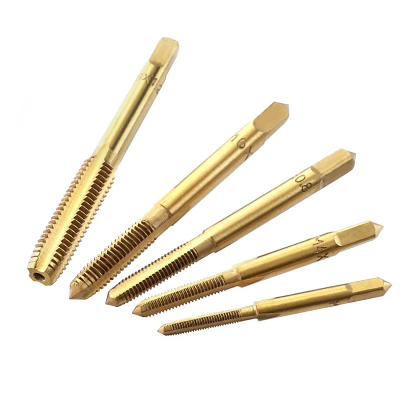 

Universal 3Mm-8Mm Hss Titanium Hand Tap Tapping Screw Thread Metric Plugs Taps Set M3 -M8 Straight Flute