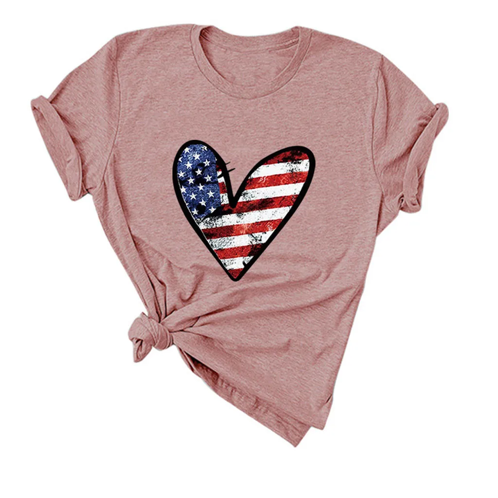 Женская футболка с коротким рукавом 3d принтом и круглым вырезом летняя размера