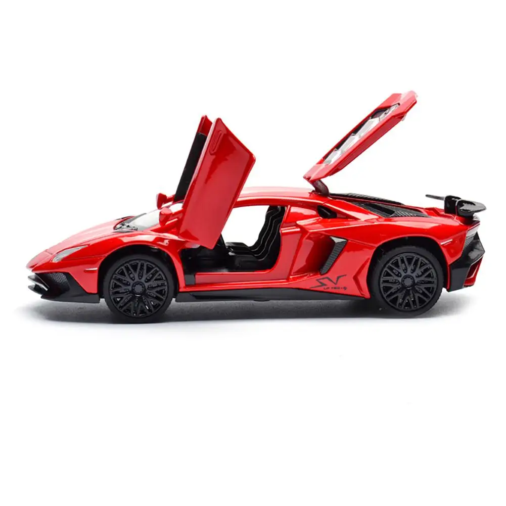 Новейший игрушечный автомобиль из сплава 1:32 LP750, модель автомобиля, звуковой светильник, литая под давлением, модель автомобиля, игрушки для детей, игрушечный автомобиль, подарок - Цвет: Red