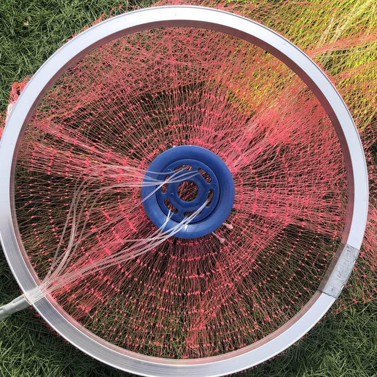 

American-Style Aluminum Wheels-Colorful Thread Monofilament Line Seine Net Casting Rejection Network Net Spin