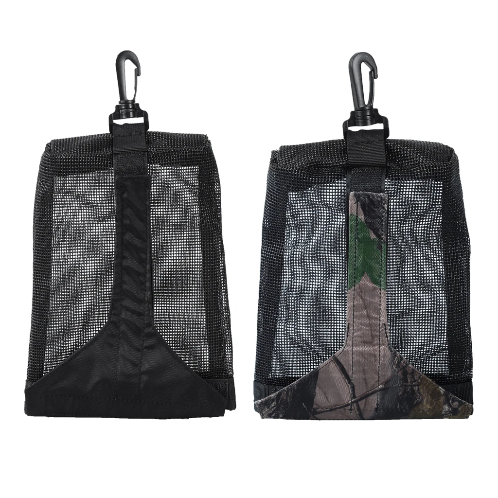 Scuba Diving Weight Pocket Accessories Mesh Pouch Bag With Clip